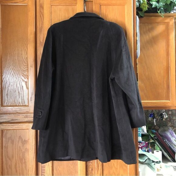 Kristen Blake Studio Collection Brown Angora Wool Blend Buttons Jacket Coat - 16 - Picture 9 of 14